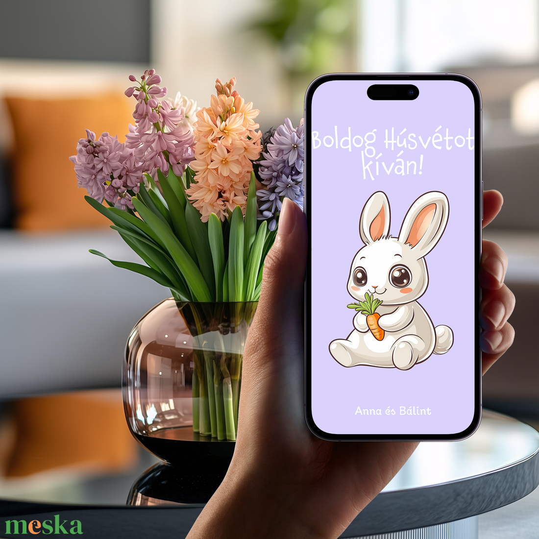 Személyre szabható Digitális Húsvéti Képeslap Aranyos Nyuszi Illusztrációval - otthon & életmód - papír, írószer - ajándékozás kellékei - képeslap, üdvözlőlap - Meska.hu Személyre szabható Digitális Húsvéti Képeslap Aranyos Nyuszi Illusztrációval - otthon & életmód - papír, írószer - ajándékozás kellékei - képeslap, üdvözlőlap - Meska.hu