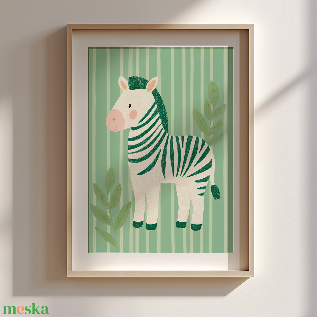 Zebra pasztell zöld háttérrel gyerekszobai falikép - otthon & életmód - babaszoba, gyerekszoba - babaszoba kép - Meska.hu Zebra pasztell zöld háttérrel gyerekszobai falikép - otthon & életmód - babaszoba, gyerekszoba - babaszoba kép - Meska.hu