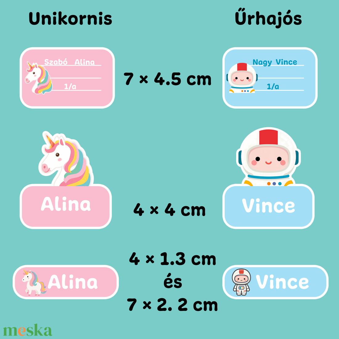 Egyedi névvel ellátott iskolai címke csomag unikornisos vagy űrhajós mintával - otthon & életmód - papír, írószer - matrica, matrica csomag - Meska.hu Egyedi névvel ellátott iskolai címke csomag unikornisos vagy űrhajós mintával - otthon & életmód - papír, írószer - matrica, matrica csomag - Meska.hu