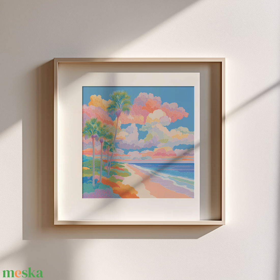 Palm Beach Dreamin Trópusi hangulatú falikép - művészet - grafika & illusztráció - művészi nyomat - Meska.hu Palm Beach Dreamin Trópusi hangulatú falikép - művészet - grafika & illusztráció - művészi nyomat - Meska.hu