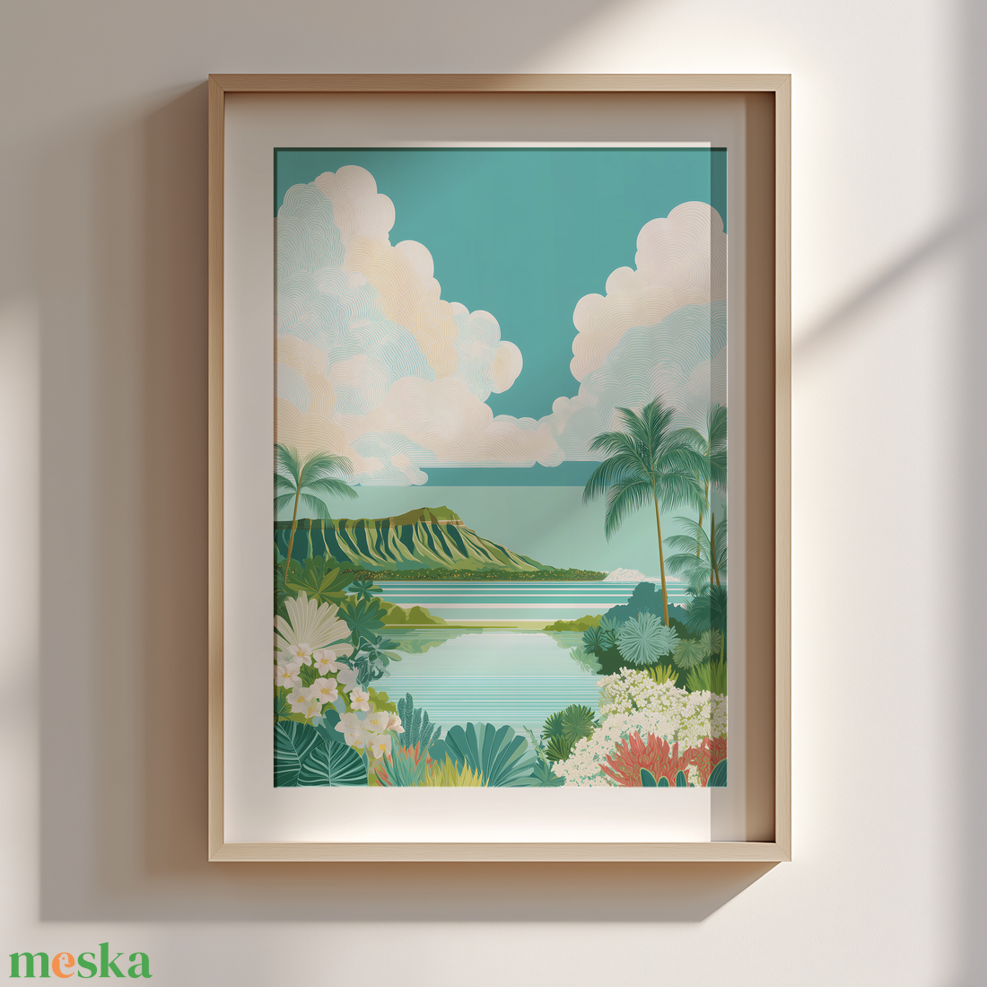 Hawaii hangulat Trópusi falikép - művészet - grafika & illusztráció - művészi nyomat - Meska.hu Hawaii hangulat Trópusi falikép - művészet - grafika & illusztráció - művészi nyomat - Meska.hu