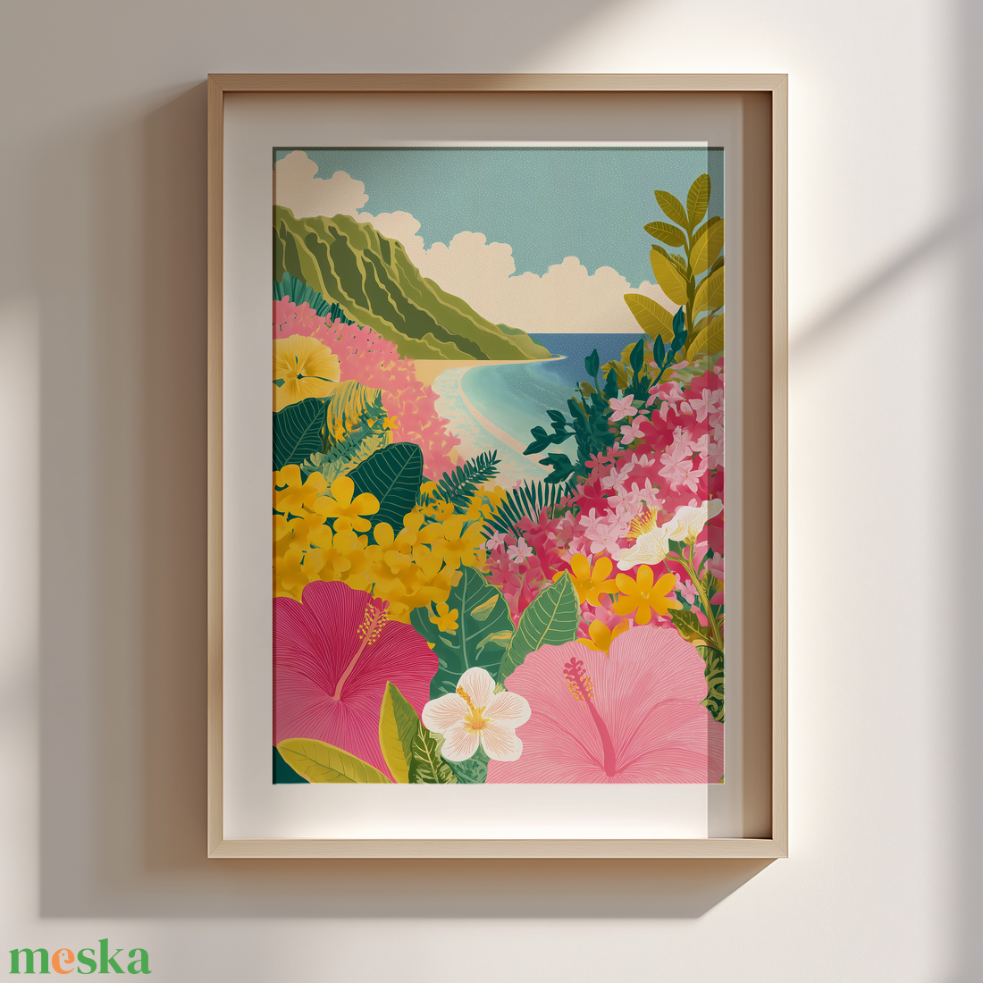 Hawaii hangulat Trópusi falikép - művészet - grafika & illusztráció - művészi nyomat - Meska.hu Hawaii hangulat Trópusi falikép - művészet - grafika & illusztráció - művészi nyomat - Meska.hu
