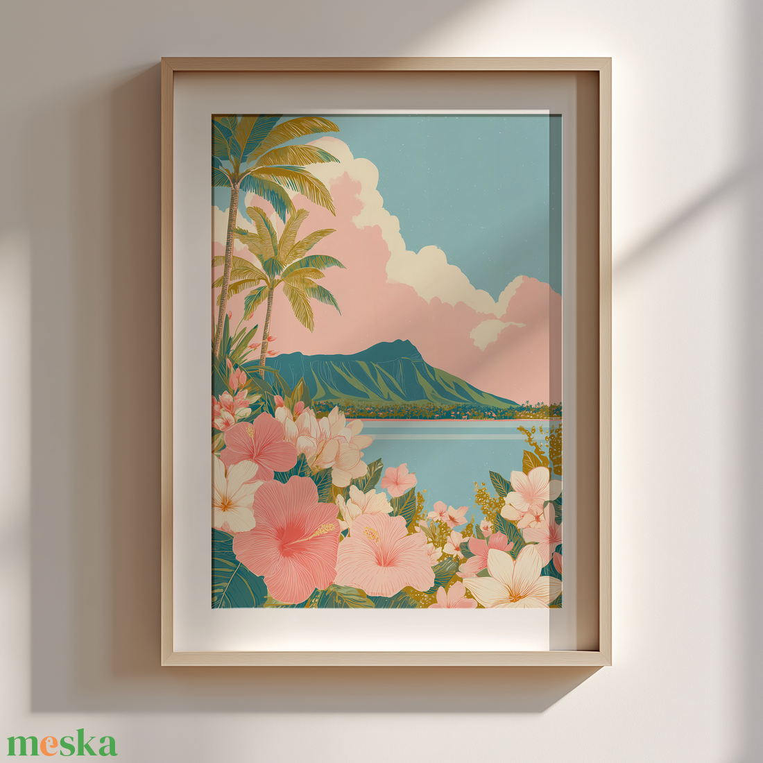 Hawaii hangulat Trópusi falikép - művészet - grafika & illusztráció - művészi nyomat - Meska.hu Hawaii hangulat Trópusi falikép - művészet - grafika & illusztráció - művészi nyomat - Meska.hu