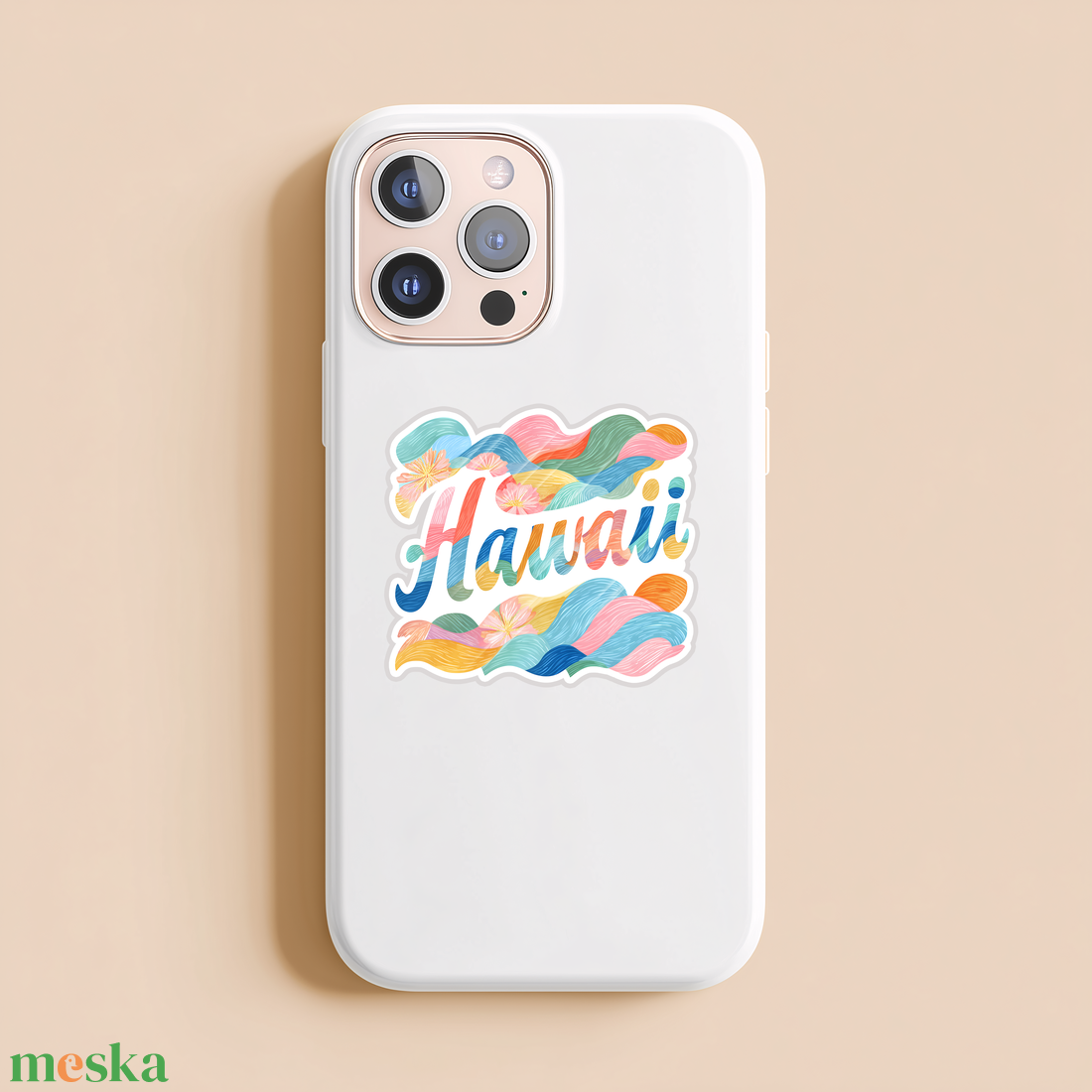 Hawaii felirat matrica  trópusi hangulat - otthon & életmód - papír, írószer - matrica, matrica csomag - Meska.hu