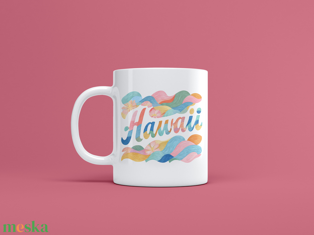 Hawaii feliratú bögre trópusi hangulat a reggelekhez - otthon & életmód - konyhafelszerelés, tálalás - tálalás - bögre & csésze - Meska.hu Hawaii feliratú bögre trópusi hangulat a reggelekhez - otthon & életmód - konyhafelszerelés, tálalás - tálalás - bögre & csésze - Meska.hu