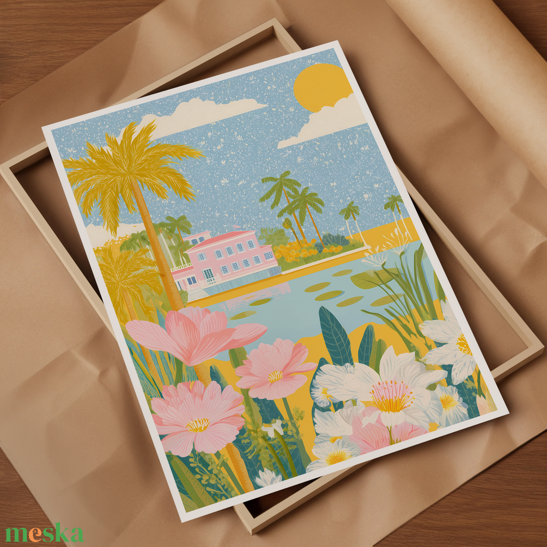 Florida inspirálta falikép tengerparti hangulat otthonra - művészet - grafika & illusztráció - művészi nyomat - Meska.hu Florida inspirálta falikép tengerparti hangulat otthonra - művészet - grafika & illusztráció - művészi nyomat - Meska.hu