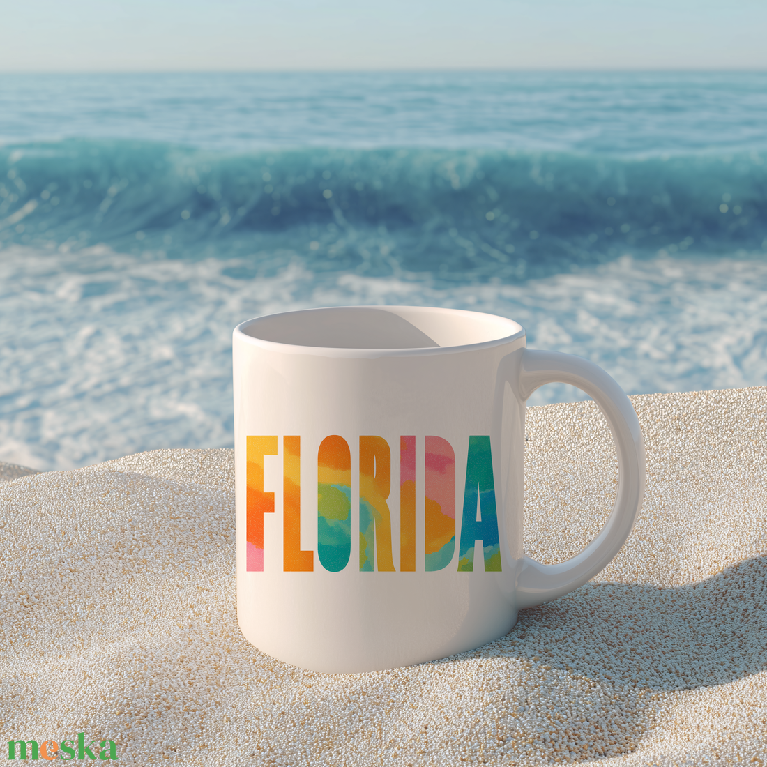Florida mintás bögre  trópusi nyár a kezedben - otthon & életmód - konyhafelszerelés, tálalás - tálalás - bögre & csésze - Meska.hu