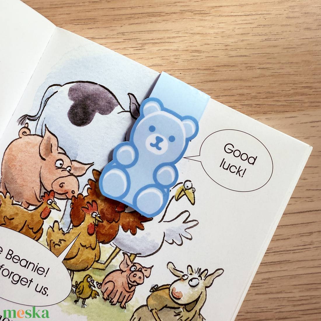 Gumimacis mágneses könyvjelző gyerekeknek  laminált, aranyos dizájn - könyv & zene - könyvjelző - Meska.hu