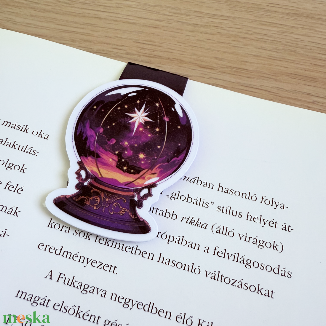 Halolowen-i mágneses könyvjelző  varázsgömb mintával - könyv & zene - könyvjelző - Meska.hu