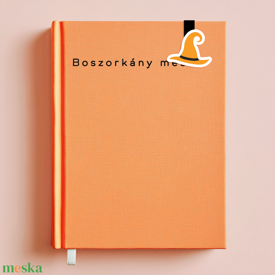 Haloloween-i mágneses könyvjelző  boszorkánykalap mintával - könyv & zene - könyvjelző - Meska.hu