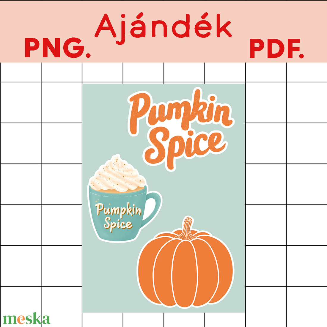 PUMPKIN SPICE LIFE  Őszi digitális design fájl ZIP ( SVG, PNG, PDF, JPG, DXF, EPS, TIFF ) Cricut, Silhouette, szublimác - művészet - grafika & illusztráció - digitális - Meska.hu