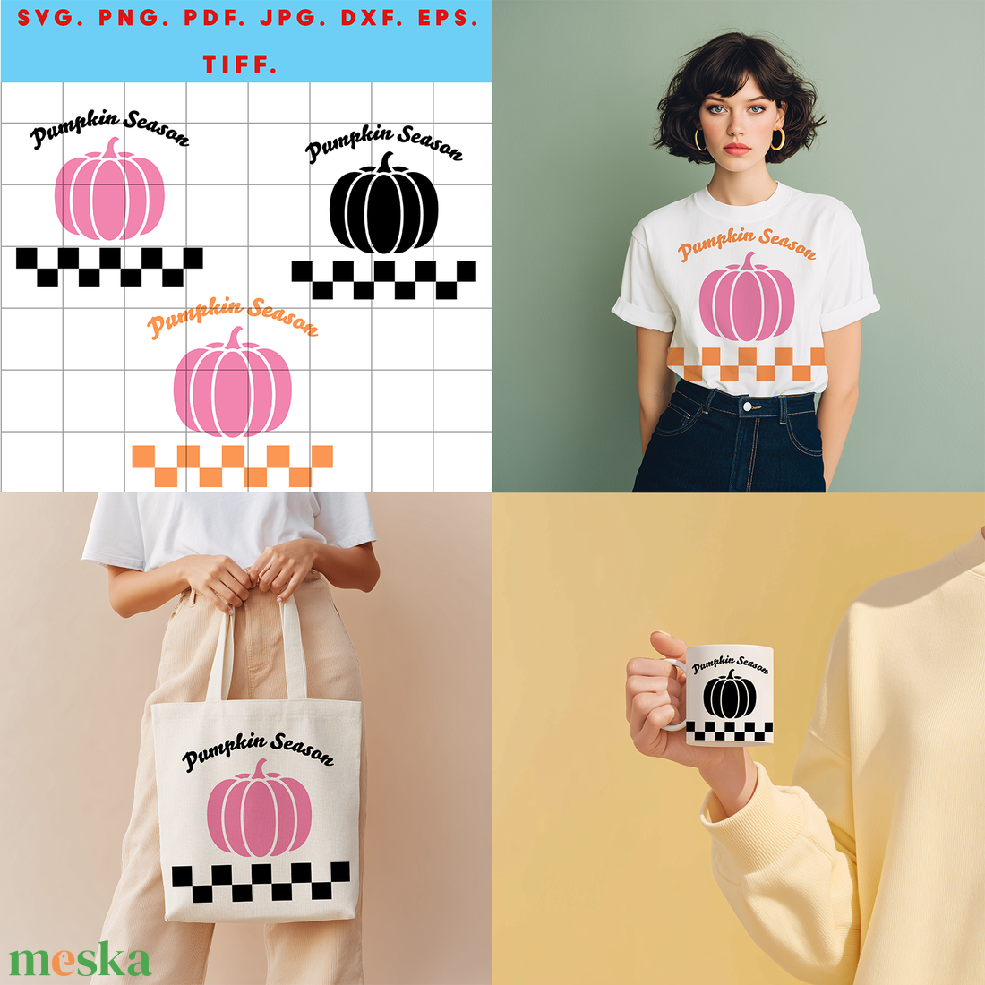 Pumpkin Season őszi digitális design fájl ZIP ( SVG, PNG, PDF, JPG, DXF, EPS, TIFF ) fekete és színes változat ZIP - művészet - grafika & illusztráció - digitális - Meska.hu Pumpkin Season őszi digitális design fájl ZIP ( SVG, PNG, PDF, JPG, DXF, EPS, TIFF ) fekete és színes változat ZIP - művészet - grafika & illusztráció - digitális - Meska.hu