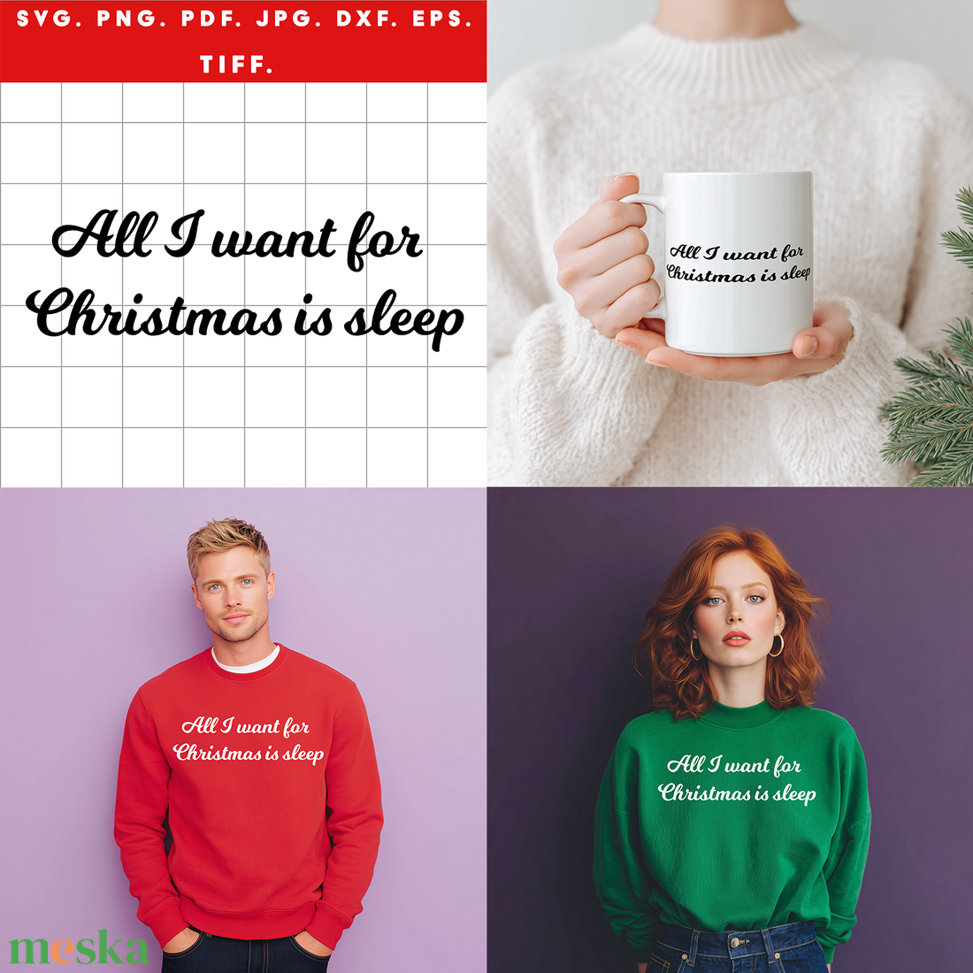All I want for Christmas is sleep karácsonyi digitális design ZIP ( SVG, PNG, PDF, JPG, DXF, TIFF ) - művészet - grafika & illusztráció - digitális - Meska.hu All I want for Christmas is sleep karácsonyi digitális design ZIP ( SVG, PNG, PDF, JPG, DXF, TIFF ) - művészet - grafika & illusztráció - digitális - Meska.hu