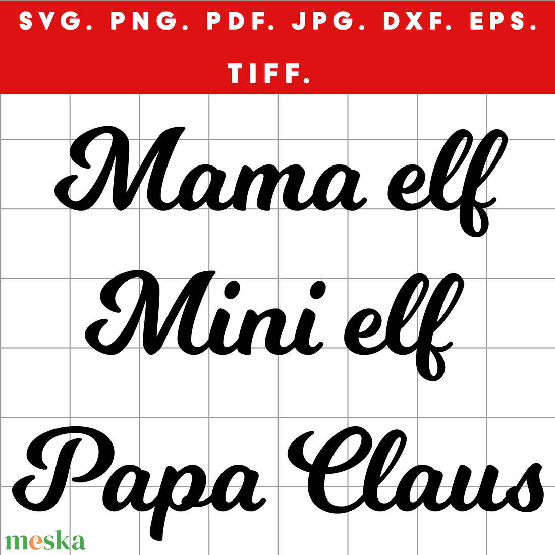 Karácsonyi családi felirat csomag Mama Elf, Mini Elf, Papa Claus fekete design + ajándék matricaív - művészet - grafika & illusztráció - digitális - Meska.hu Karácsonyi családi felirat csomag Mama Elf, Mini Elf, Papa Claus fekete design + ajándék matricaív - művészet - grafika & illusztráció - digitális - Meska.hu