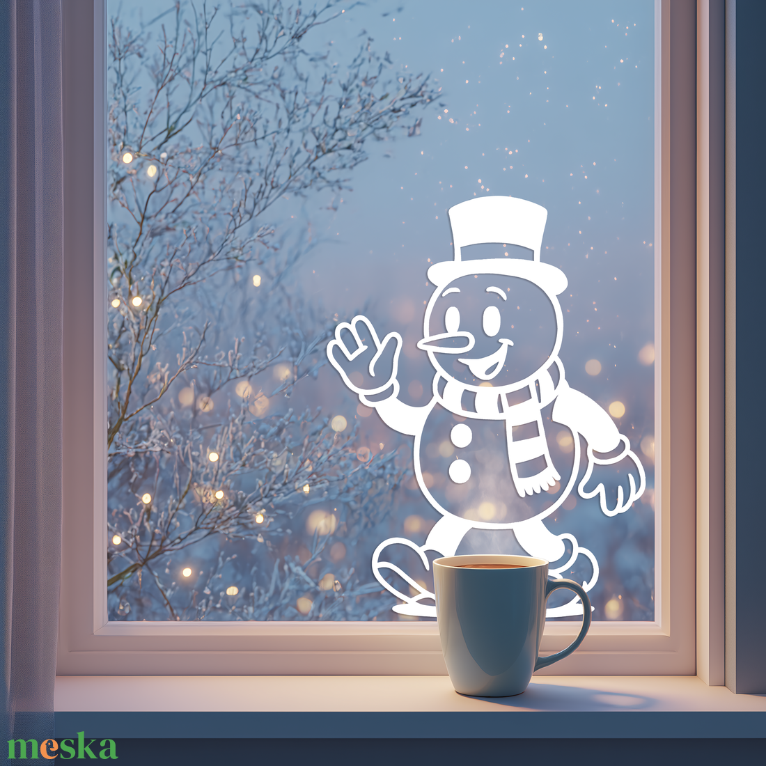 Fehér Cartoony Style sétáló hóember ablakmatrica  fehér öntapadós fóliából, több méretben - karácsony - karácsonyi lakásdekoráció - karácsonyi ablakdíszek, ablakmatricák - Meska.hu Fehér Cartoony Style sétáló hóember ablakmatrica  fehér öntapadós fóliából, több méretben - karácsony - karácsonyi lakásdekoráció - karácsonyi ablakdíszek, ablakmatricák - Meska.hu