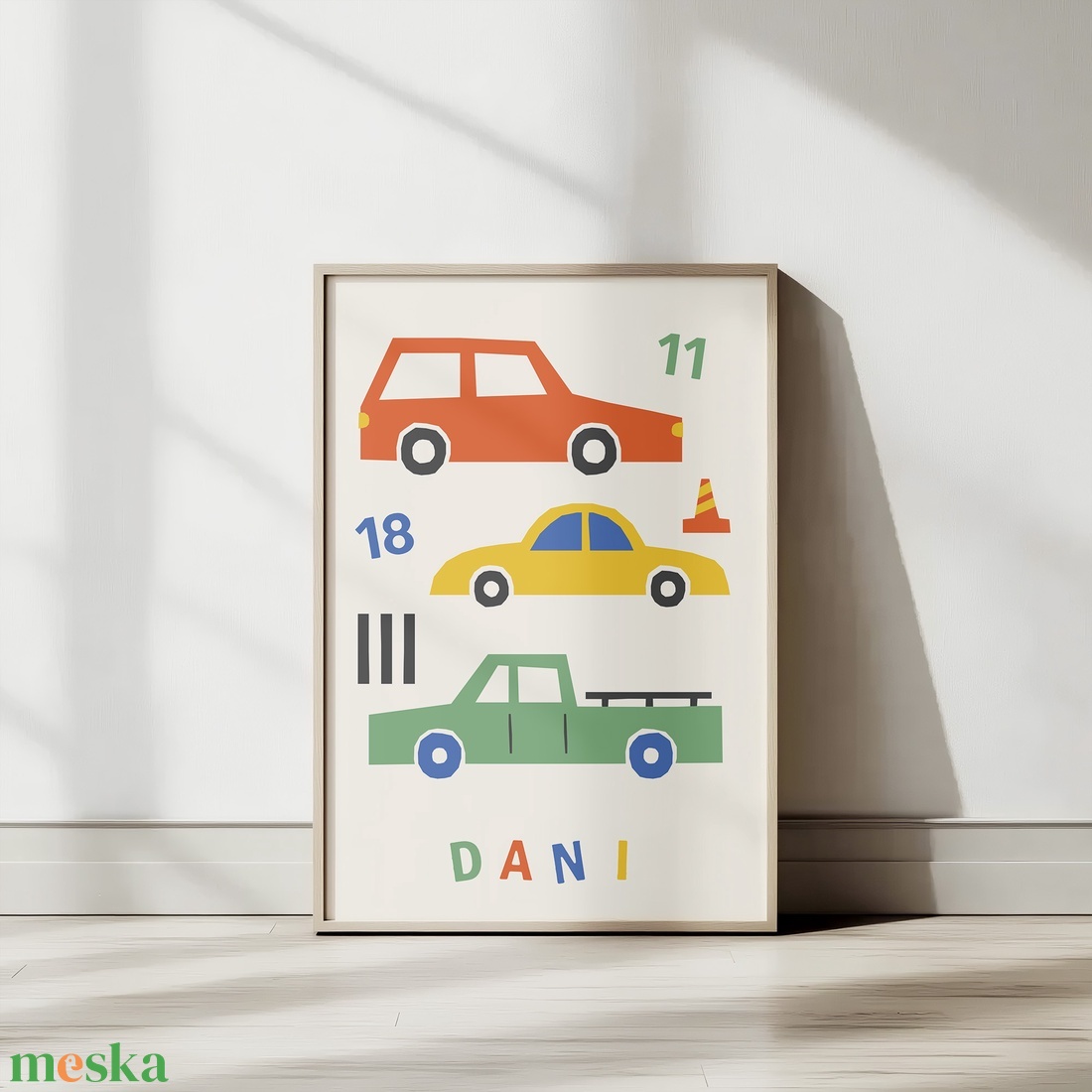 Kisautós egyedi falikép gyerekszobába - baba - mama - babaszoba dekoráció - babaposzter - Meska.hu