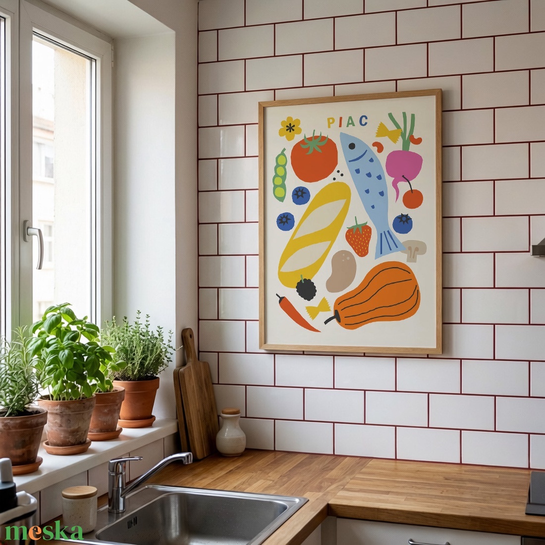 Piac - digitális plakát 8 méretben - otthon & életmód - dekoráció - kép & falikép - plakát - Meska.hu