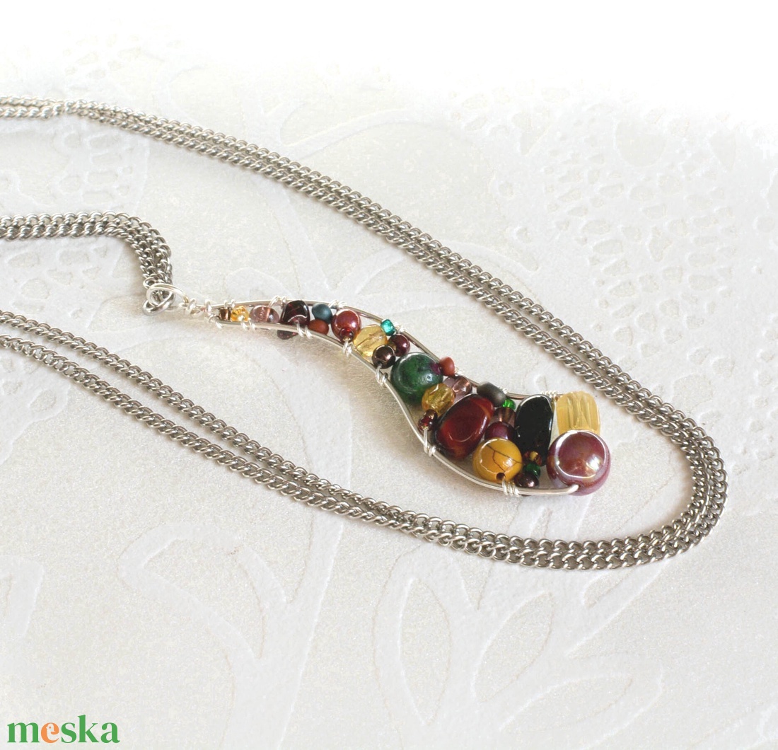 Lánc Ívvarázs - Hosszú - Ragyogó ősz - ékszer - nyaklánc - hosszú nyaklánc - Meska.hu