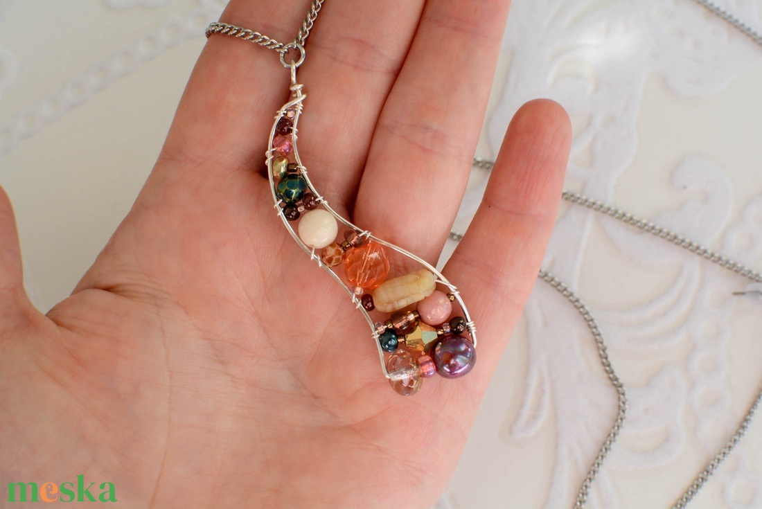 Lánc Ívvarázs - Hosszú - Ragyogó ősz - ékszer - nyaklánc - hosszú nyaklánc - Meska.hu Lánc Ívvarázs - Hosszú - Ragyogó ősz - ékszer - nyaklánc - hosszú nyaklánc - Meska.hu