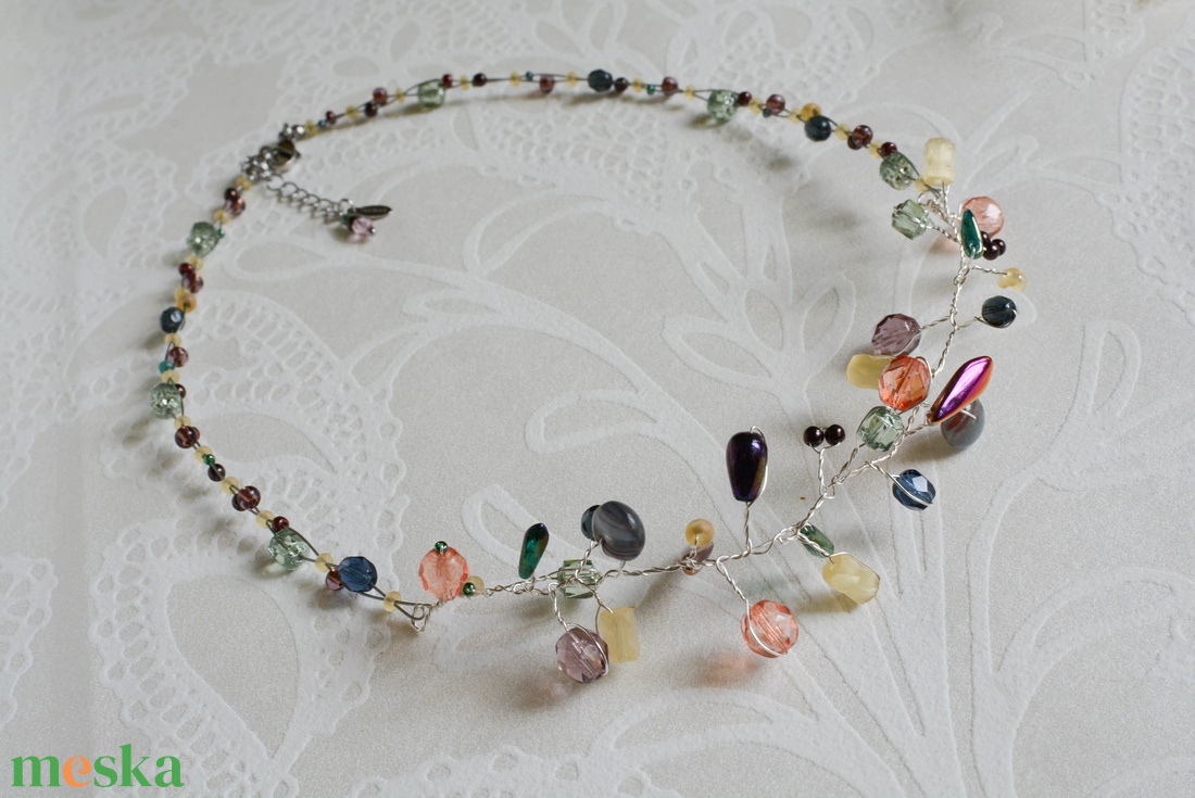 Lánc Pillefürt - Türkiz-Bronz - Nikkelmentes - ékszer - nyaklánc - statement nyaklánc - Meska.hu Lánc Pillefürt - Türkiz-Bronz - Nikkelmentes - ékszer - nyaklánc - statement nyaklánc - Meska.hu