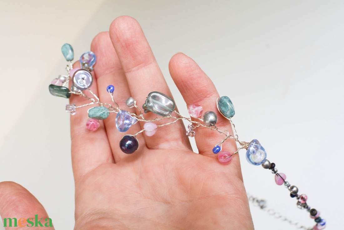 Lánc Pillefürt - Lágy nyár - Nikkelmentes - ékszer - nyaklánc - statement nyaklánc - Meska.hu Lánc Pillefürt - Lágy nyár - Nikkelmentes - ékszer - nyaklánc - statement nyaklánc - Meska.hu