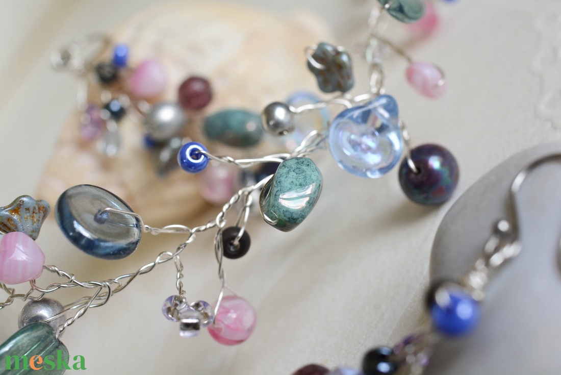 Lánc Pillefürt - Lágy nyár - Nikkelmentes - ékszer - nyaklánc - statement nyaklánc - Meska.hu Lánc Pillefürt - Lágy nyár - Nikkelmentes - ékszer - nyaklánc - statement nyaklánc - Meska.hu