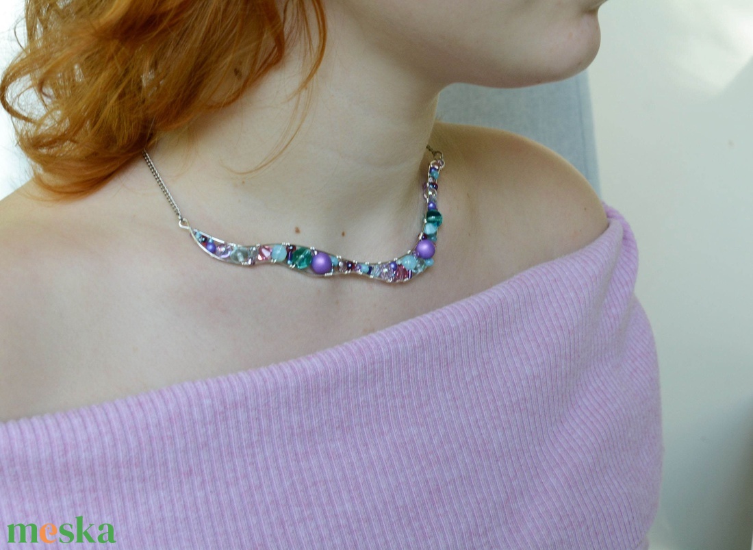 Lánc Ívvarázs - Kerek - ékszer - nyaklánc - statement nyaklánc - Meska.hu