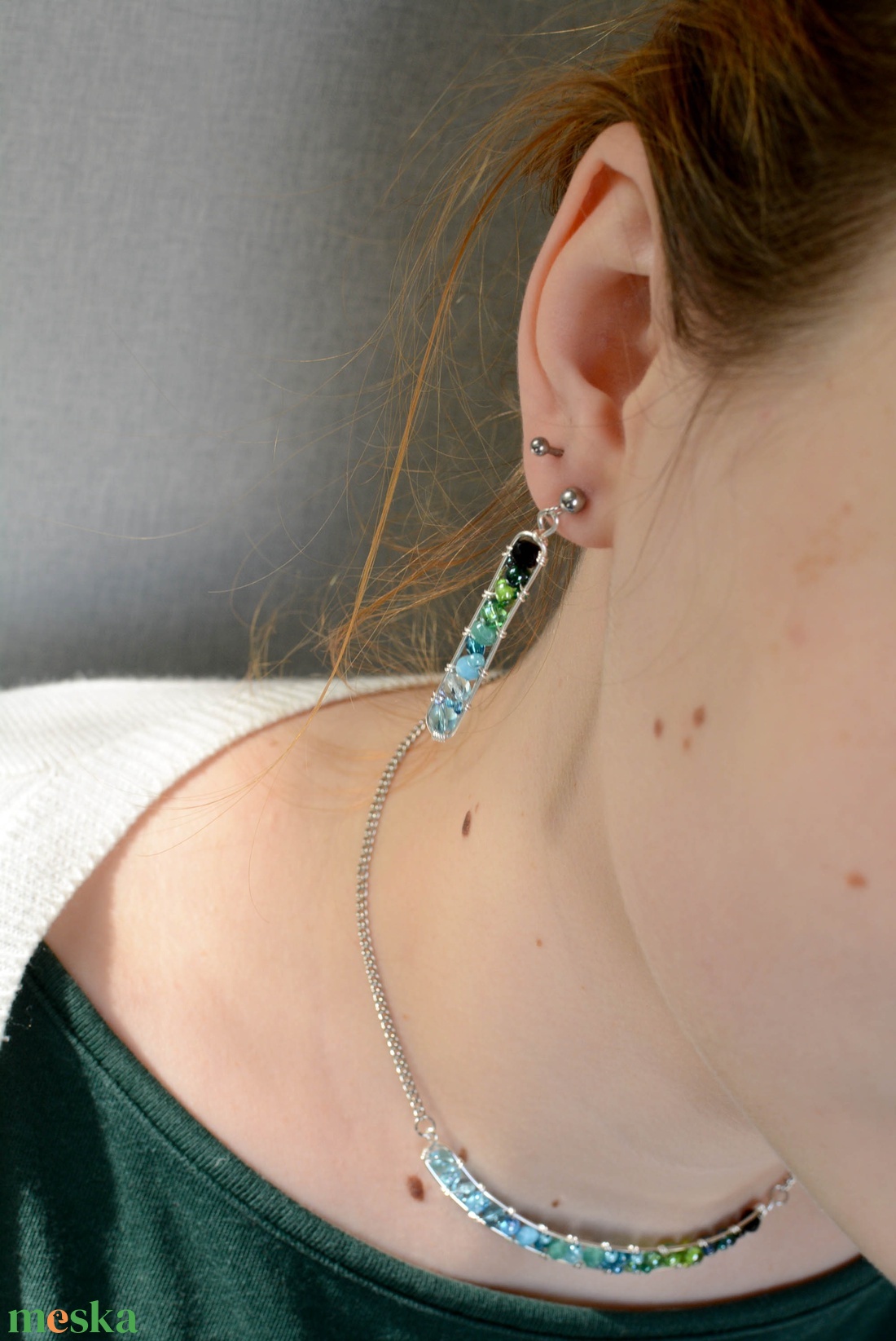 Fülbevaló Minikincsek - Line Balaton - ékszer - fülbevaló - lógó fülbevaló - Meska.hu