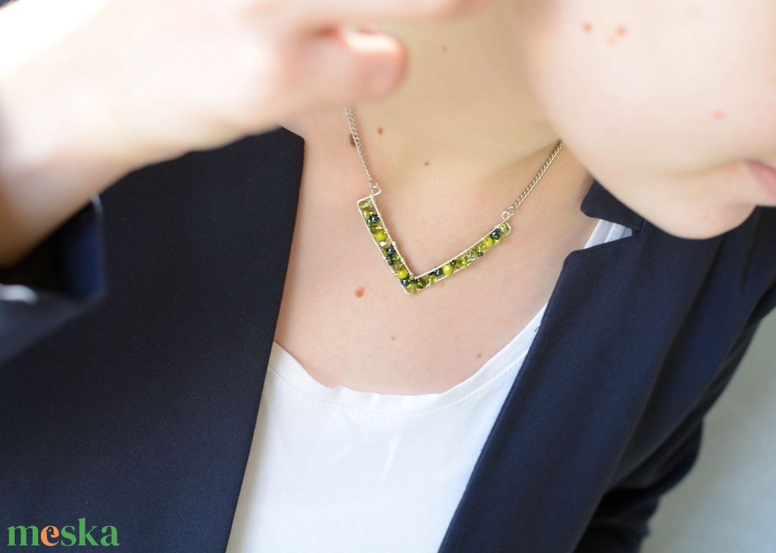 Lánc Minikincsek - V Olíva - ékszer - nyaklánc - statement nyaklánc - Meska.hu
