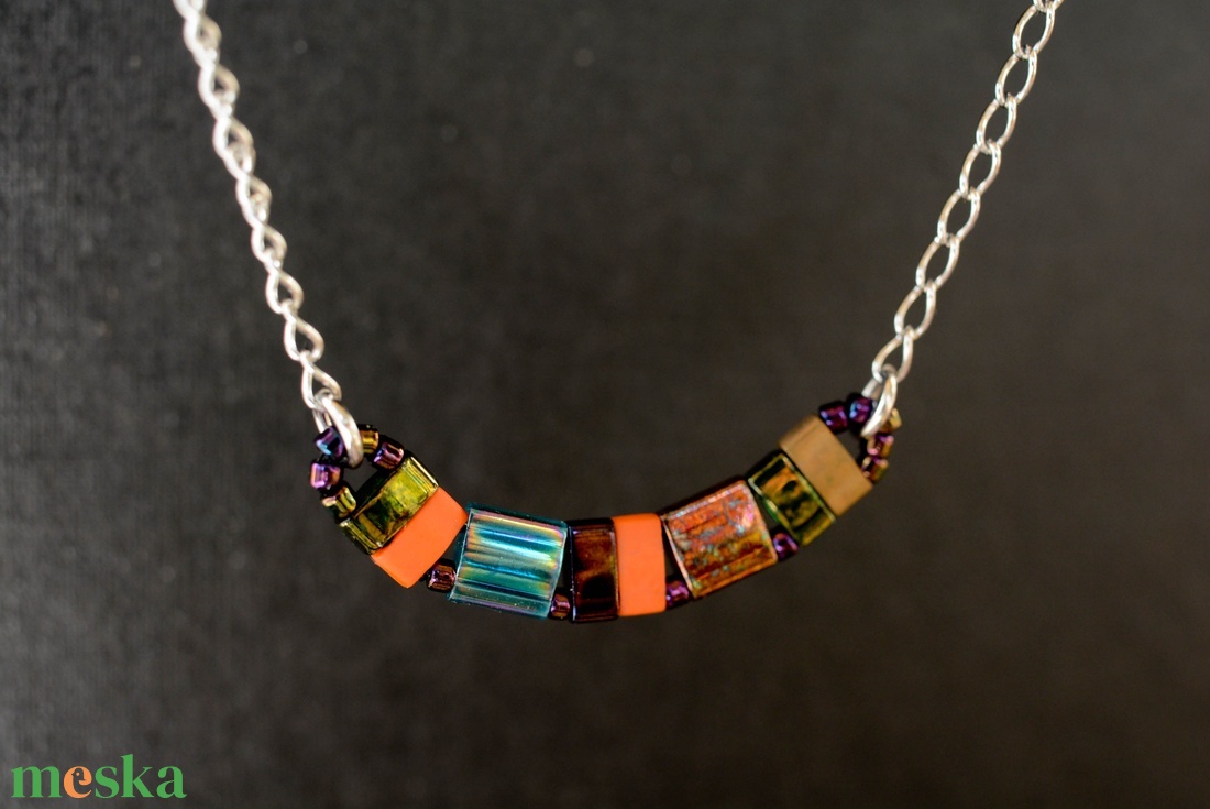 PiciPixel nyaklánc  Fűszer árnyalatok - ékszer - nyaklánc - medál nélküli nyaklánc - Meska.hu