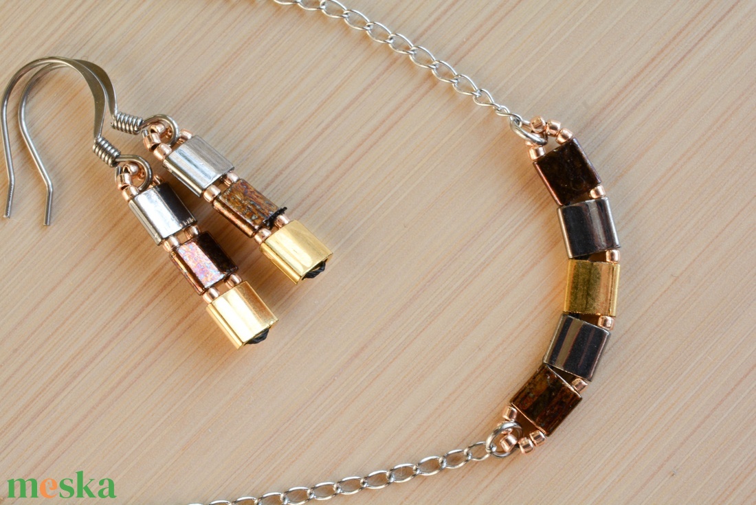 PiciPixel nyaklánc  Mixed metal - ékszer - nyaklánc - medál nélküli nyaklánc - Meska.hu