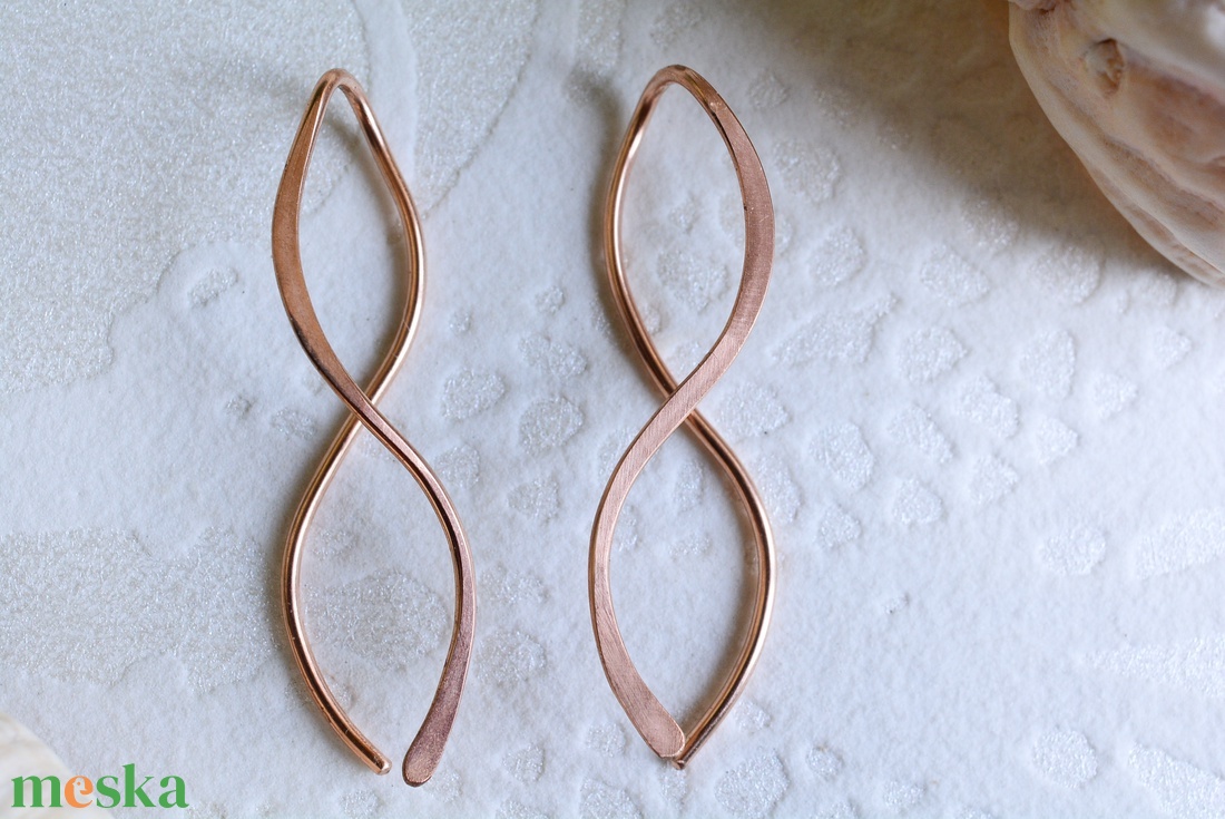 Bronz fülbevaló - végtelen szeretet - ékszer - fülbevaló - fülékszer - Meska.hu