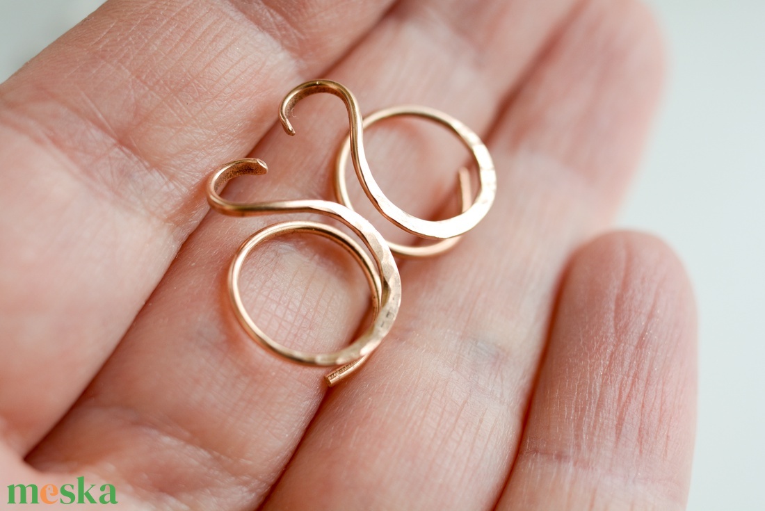 Bronz klipsz - S, nagyon kényelmes - ékszer - fülbevaló - klipsz - Meska.hu