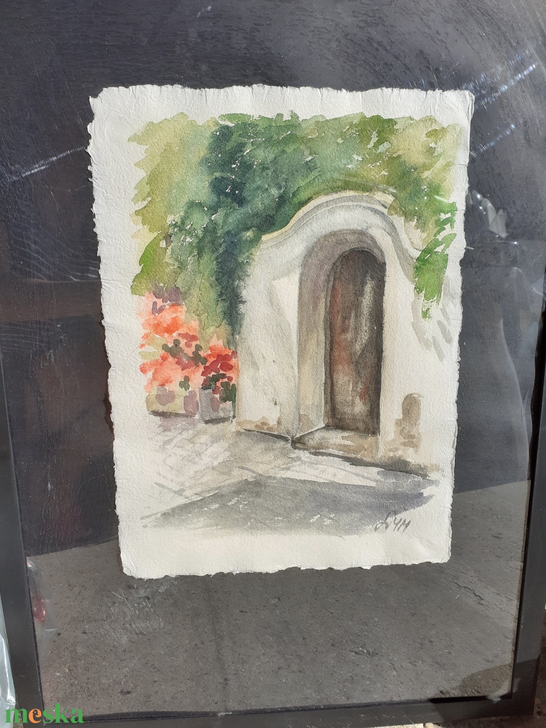 Akvarell, vízfestmény-Ajtó, keretben, 54x74 cm, ajándéknak is kiváló - művészet - festmény - akvarell - Meska.hu Akvarell, vízfestmény-Ajtó, keretben, 54x74 cm, ajándéknak is kiváló - művészet - festmény - akvarell - Meska.hu
