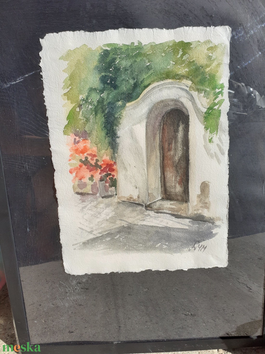 Akvarell, vízfestmény-Ajtó, keretben, 54x74 cm, ajándéknak is kiváló - művészet - festmény - akvarell - Meska.hu Akvarell, vízfestmény-Ajtó, keretben, 54x74 cm, ajándéknak is kiváló - művészet - festmény - akvarell - Meska.hu