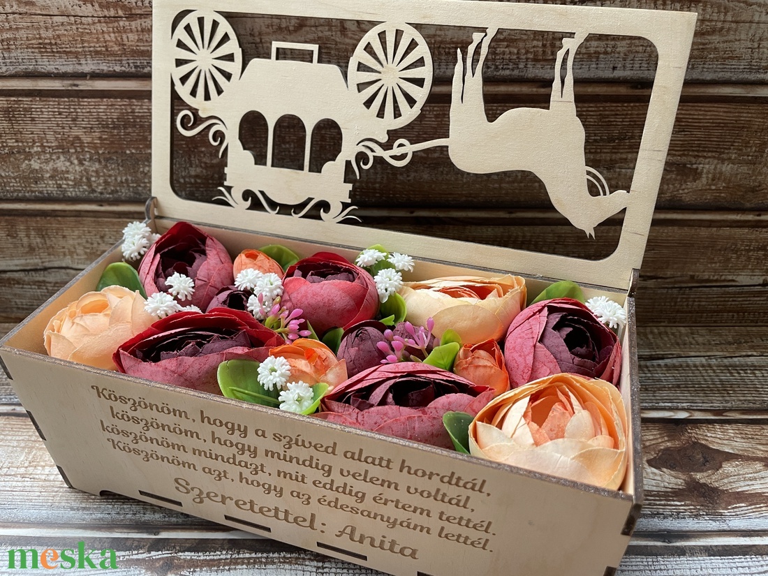 Szülőköszöntő virág box, barokk tematikájú, édesanyának, nagymamának - esküvő - emlék & ajándék - szülőköszöntő ajándék - Meska.hu Szülőköszöntő virág box, barokk tematikájú, édesanyának, nagymamának - esküvő - emlék & ajándék - szülőköszöntő ajándék - Meska.hu
