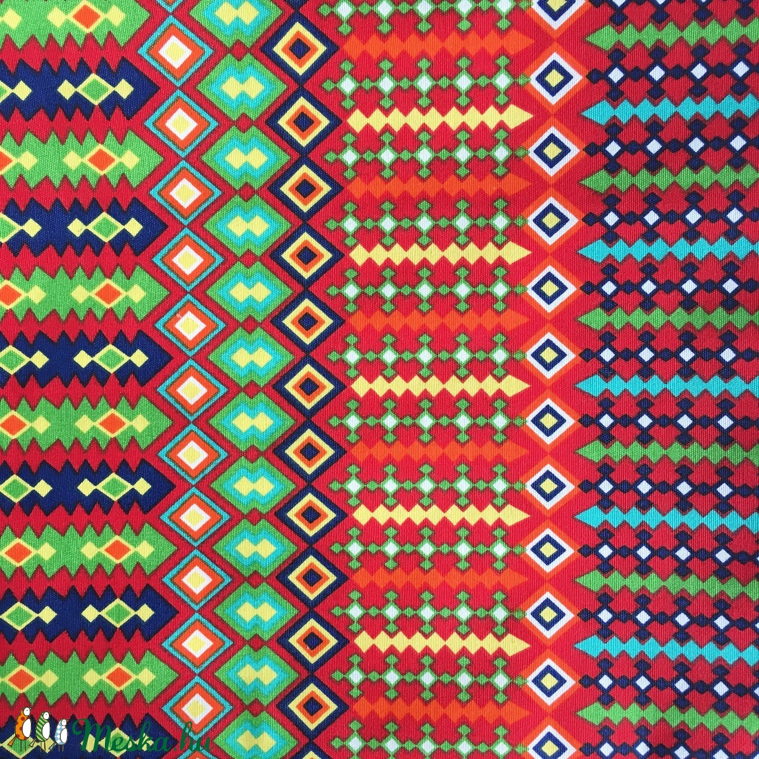 Színes mexikói mintás vászon szatyor bevásárló táska shopper - táska & tok - bevásárlás & shopper táska - shopper, textiltáska, szatyor - Meska.hu