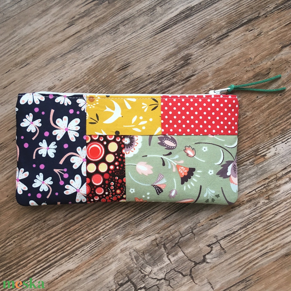 AKCIÓ!!! Patchwork neszesszer tolltartó szemüvegtartó irattartó - táska & tok - neszesszer - Meska.hu
