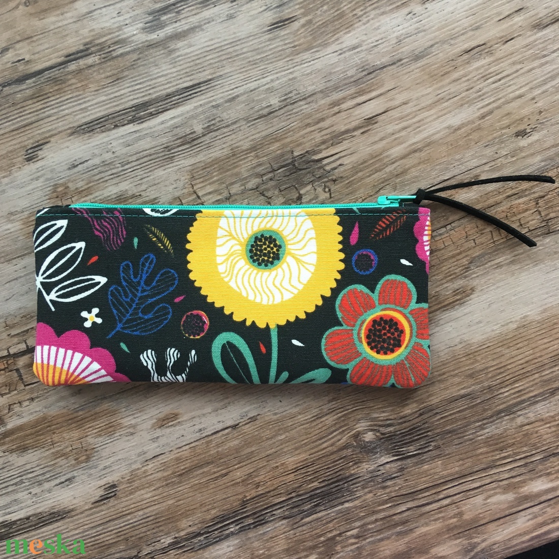 Virágos neszeszer tolltartó szemüvegtartó irattartó tok erszény - táska & tok - neszesszer - Meska.hu