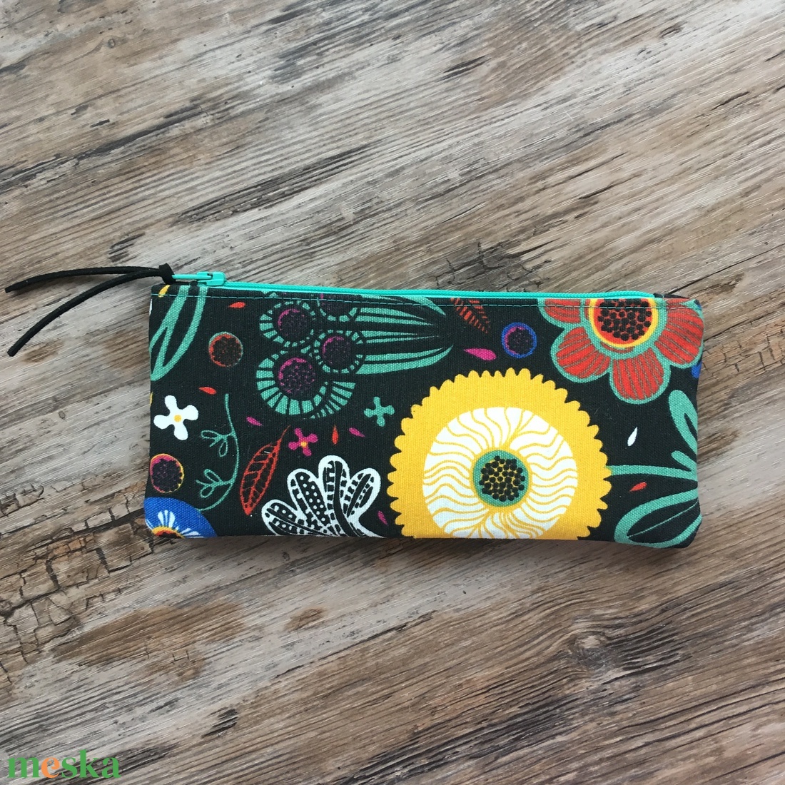 Virágos neszeszer tolltartó szemüvegtartó irattartó tok erszény - táska & tok - neszesszer - Meska.hu