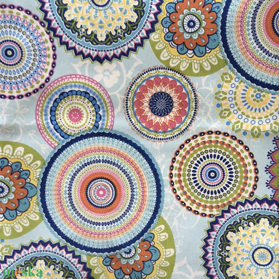 Kék mandala mintás vászon szatyor bevásárló táska shopper - táska & tok - bevásárlás & shopper táska - shopper, textiltáska, szatyor - Meska.hu