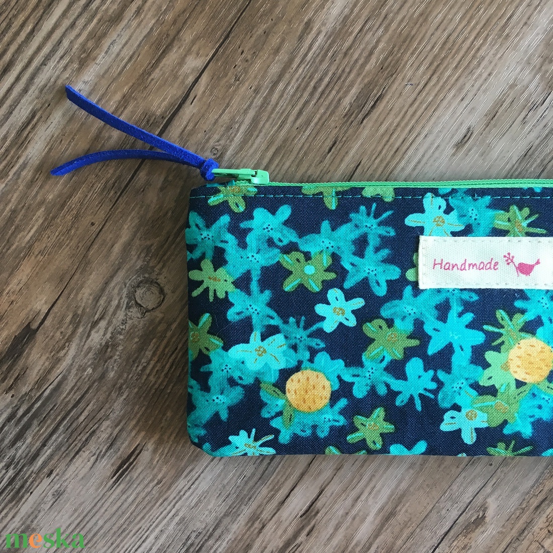 Türkiz csillagvirág neszesszer tolltartó szemüvegtartó tok pedagógusnap karácsony ajándék - táska & tok - neszesszer - Meska.hu