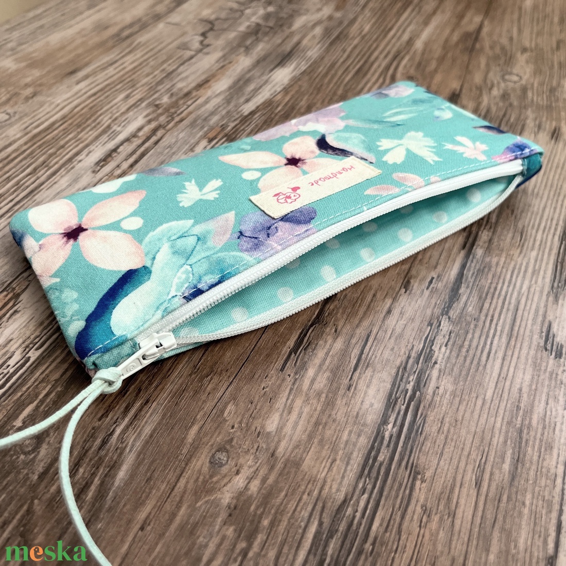 Romantikus virágos neszesszer tolltartó szemüvegtartó tok - táska & tok - neszesszer - Meska.hu