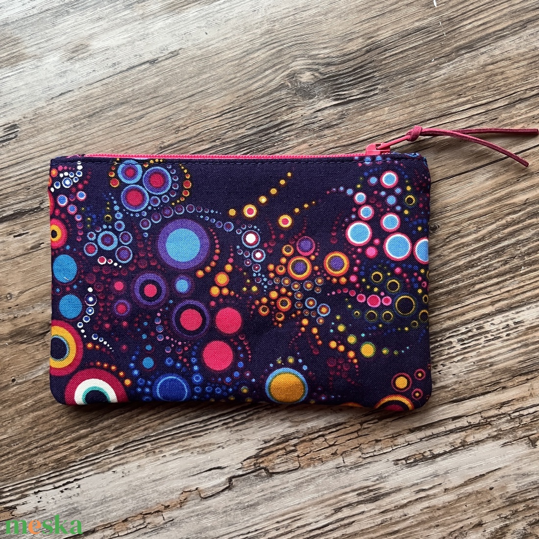 Lila buborék mintás boríték neszesszer irattartó tok erszény karácsony ajándék gyereknap pedagógus nap valentin nap - táska & tok - neszesszer - Meska.hu