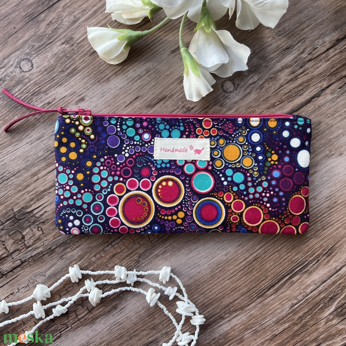 Színes buborék mintás tolltartó neszesszer szemüvegtartó tok erszény ajándék születésnap pedagógusnap gyereknap - táska & tok - neszesszer - Meska.hu