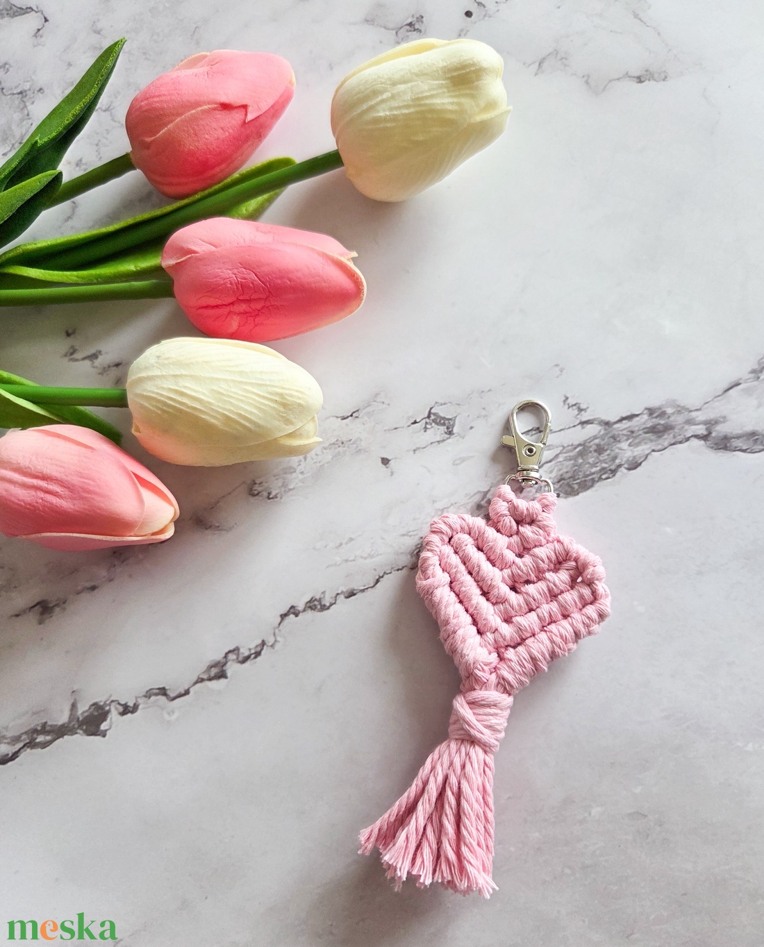 Szív formájú kulcstartó - táska & tok - kulcstartó & táskadísz - kulcstartó - Meska.hu