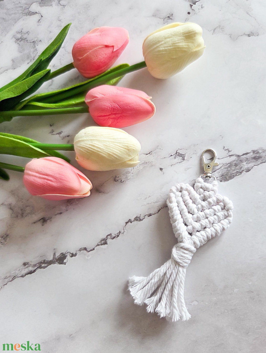 Szív formájú kulcstartó - táska & tok - kulcstartó & táskadísz - kulcstartó - Meska.hu