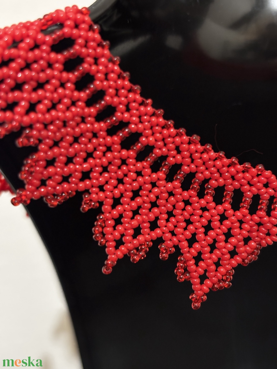 Kis kriza nyakék - ékszer - nyaklánc - gyöngyös nyaklánc - Meska.hu