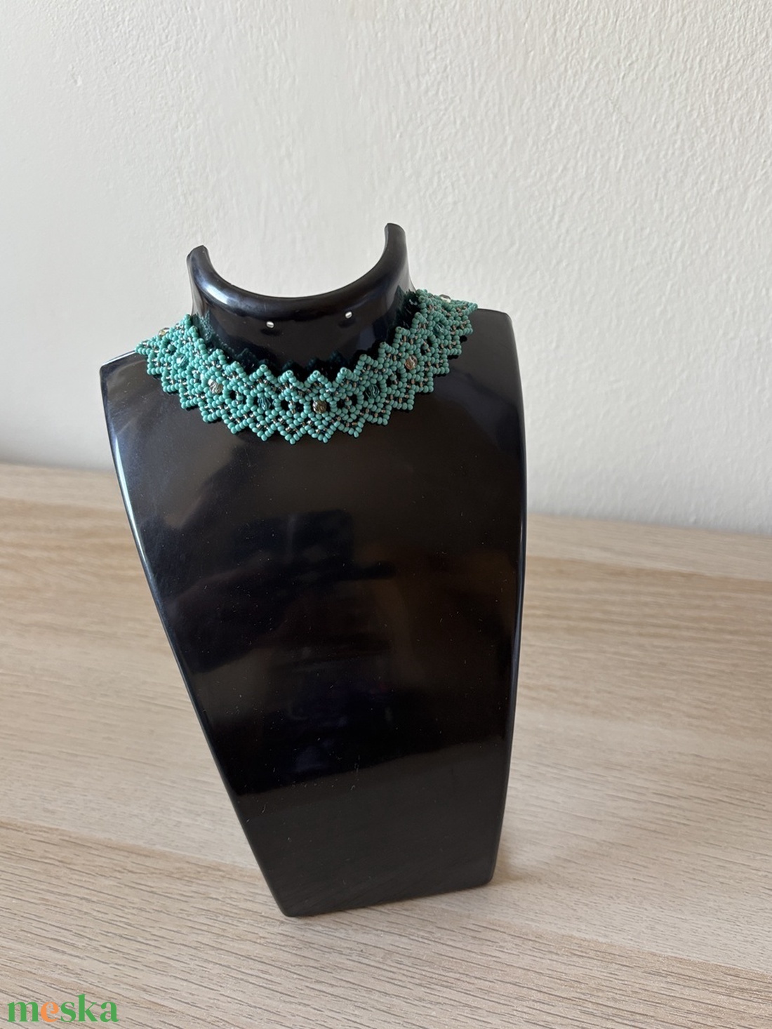 Gyöngyös nyakpánt - ékszer - nyaklánc - gyöngyös nyaklánc - Meska.hu