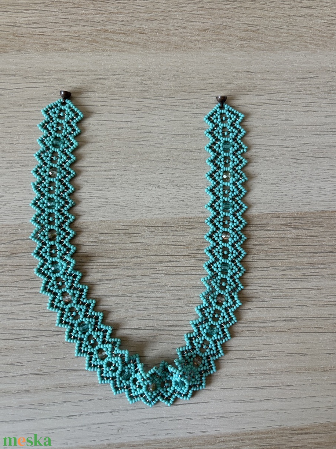 Gyöngyös nyakpánt - ékszer - nyaklánc - gyöngyös nyaklánc - Meska.hu